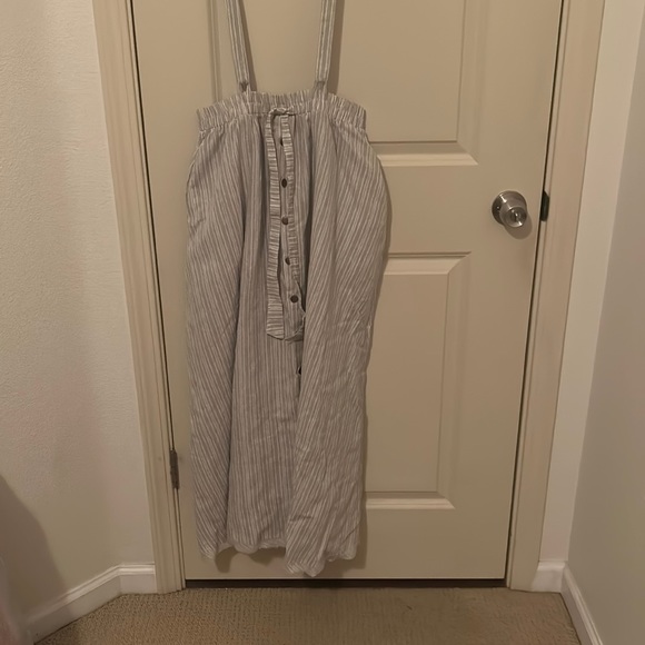 Stripped Overall Skirt - Picture 2 of 10